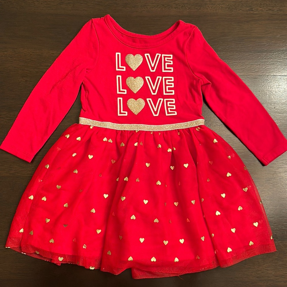 Bright Red Love Dress